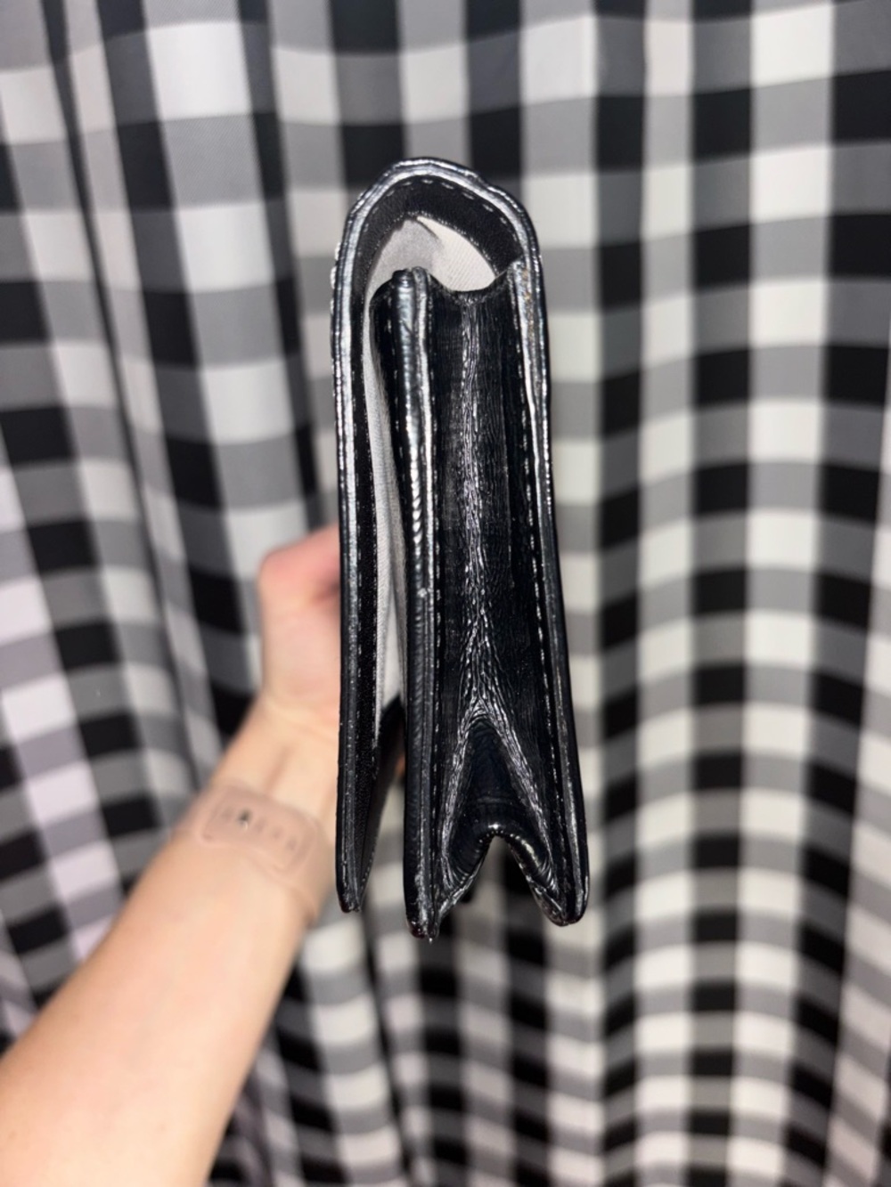 Coach Bleecker Black Patent Leather Wallet Clutch Y2K - Picture 5 of 7